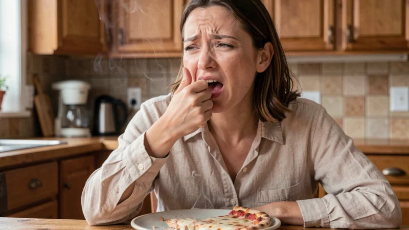 Brûlure au palais après pizza ou raclette : comment limiter les dégâts ?