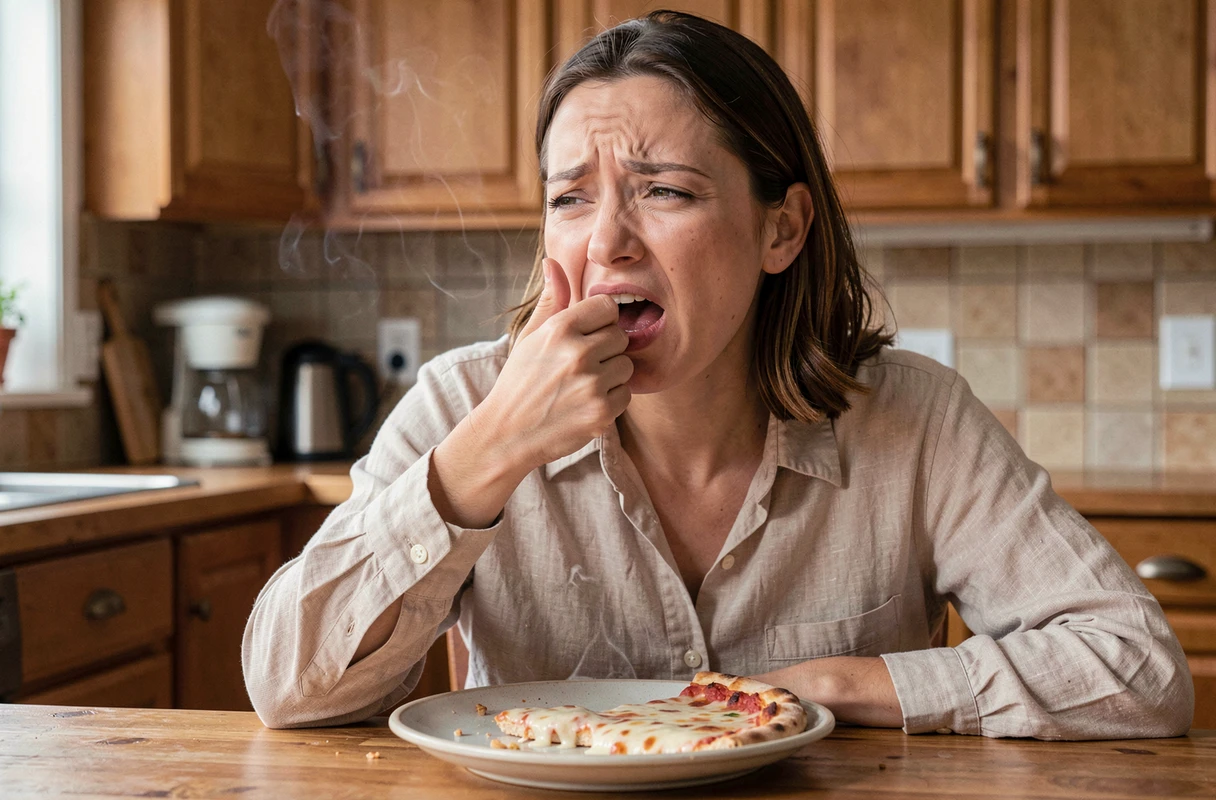 Brûlure au palais après pizza ou raclette : comment limiter les dégâts ?